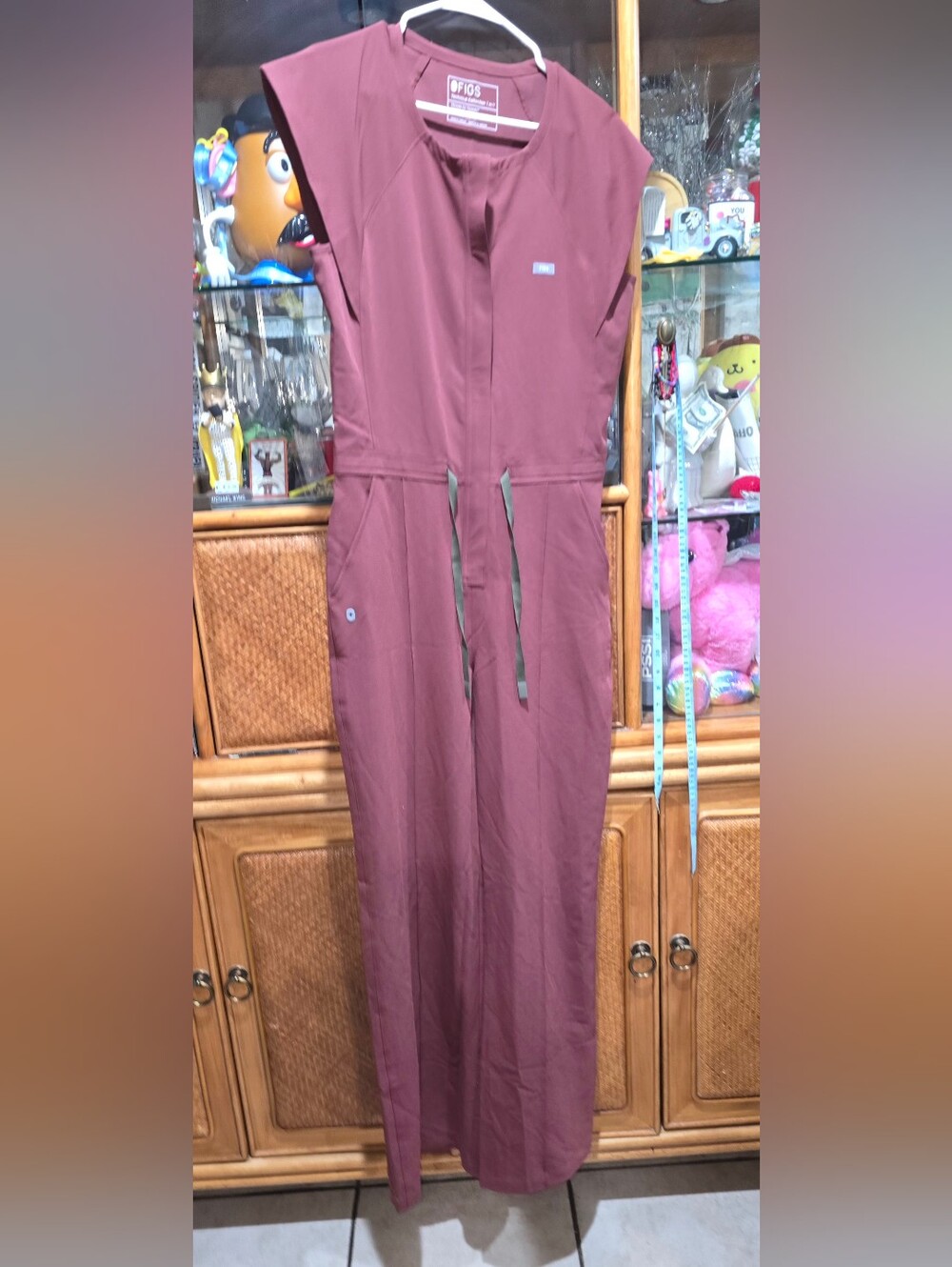 FIGS LAYTON CREW NECK SCRUB JUMPSUIT MEDIUM TALL